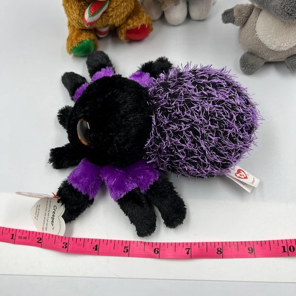 TY Beanie Boo Big Eyes Plush Bella Creeper Scrappy Yoohoo Lemur 7 Inch Lot 4 - Picture 6 of 9